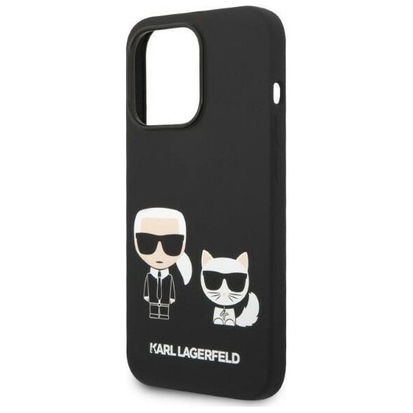 Karl Lagerfeld Etui Karl Lagerfeld KLHMP14XSSKCK Apple iPhone 14 Pro Max hardcase czarny/black Liquid Silicone Karl & Choupette Magsafe