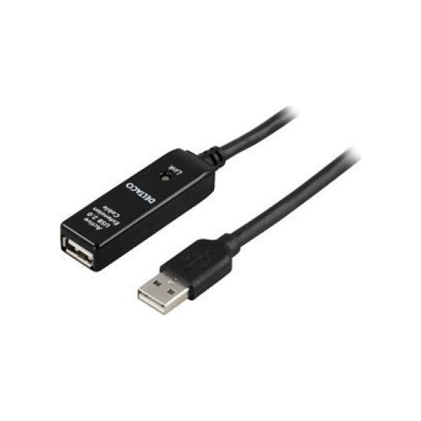 Adapter USB Deltaco DELTACO USB2-EX20M - USB forlængerkabel