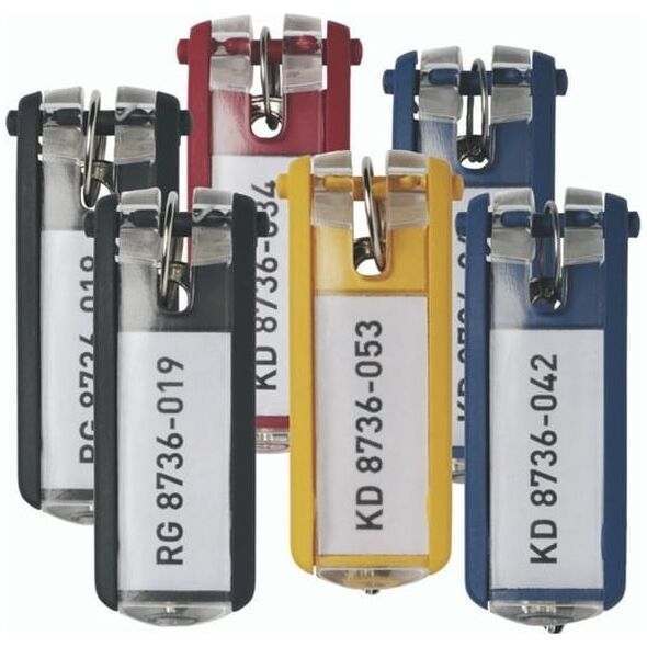 Breloczek Durable ZAWIESZKA DO KLUCZY KEY CLIP DURABLE MIX KOLORÓW 24szt.