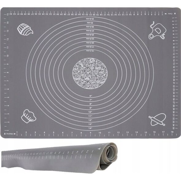 Tadar STOLNICA MATA SILIKONOWA 50 x 40cm + WAŁEK TADAR SILICO 0878-8332 CZARNA