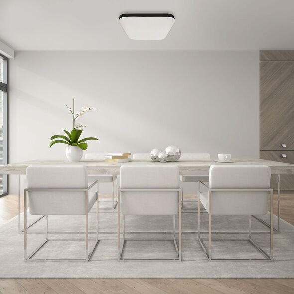 Lampa sufitowa Milagro Łazienkowa lampa sufitowa LED 16W z sensorem ruchu czarna