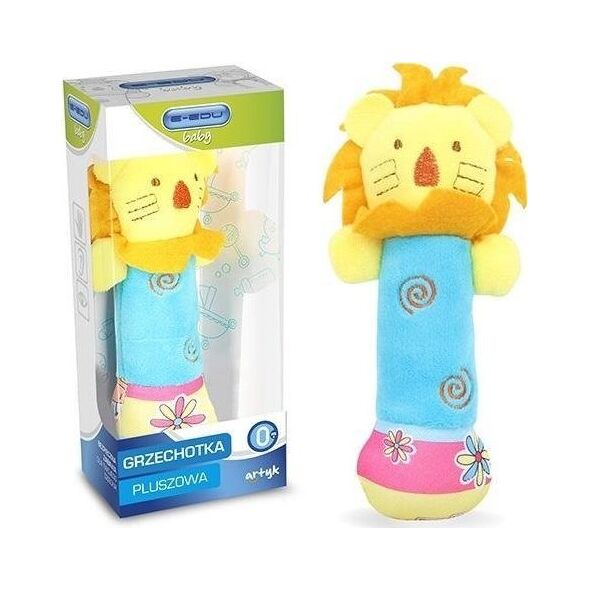Artyk Grzechotka pluszowa Lew E-Edu baby 128578 Artyk