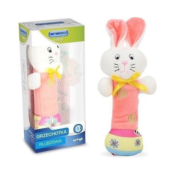 Artyk Grzechotka pluszowa Króliczek E-Edu baby 128585 Artyk