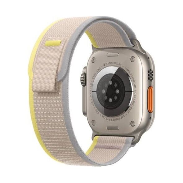 Apple Opaska Trail w kolorze żółtym/beżowym do koperty 49 mm - rozmiar M/L
