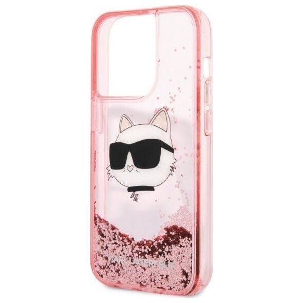Karl Lagerfeld Karl Lagerfeld KLHCP14LLNCHCP iPhone 14 Pro 6,1" różowy/pink hardcase Glitter Choupette Head NoSize
