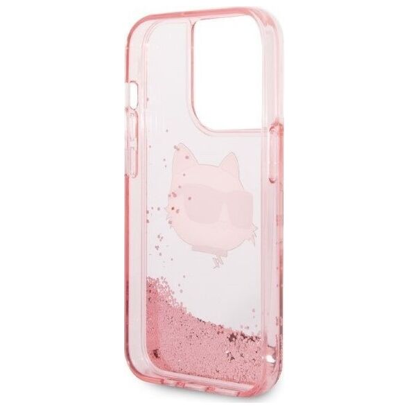 Karl Lagerfeld Karl Lagerfeld KLHCP14LLNCHCP iPhone 14 Pro 6,1" różowy/pink hardcase Glitter Choupette Head NoSize