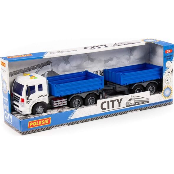 Polesie AUTO TRUCK 50CM WADER P SW/DZ NIEB TRAILER WB4 14119325 4810344093127