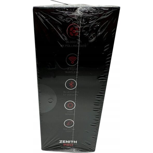 Rampage Zenith Pro mysz bezprzewodowa 26000 DPI biała + odbiornik 4 KHz PAW3395 BT 5.2