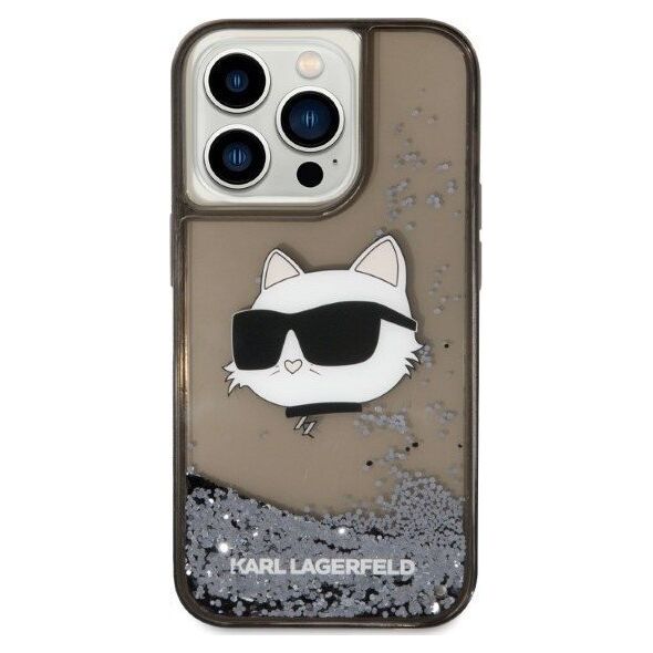 Karl Lagerfeld Karl Lagerfeld KLHCP14LLNCHCK iPhone 14 Pro 6,1" czarny/black hardcase Glitter Choupette Head NoSize