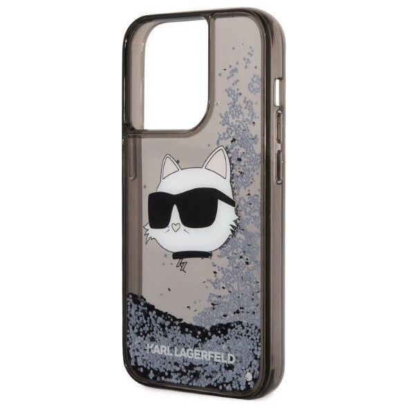 Karl Lagerfeld Karl Lagerfeld KLHCP14LLNCHCK iPhone 14 Pro 6,1" czarny/black hardcase Glitter Choupette Head NoSize