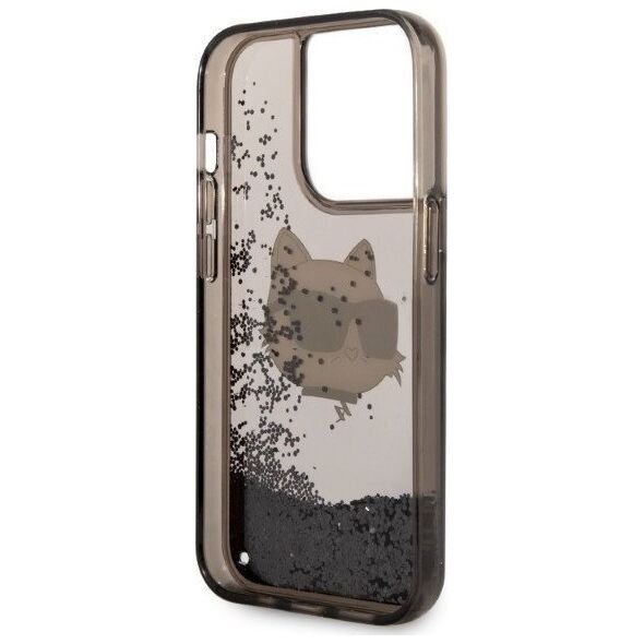 Karl Lagerfeld Karl Lagerfeld KLHCP14LLNCHCK iPhone 14 Pro 6,1" czarny/black hardcase Glitter Choupette Head NoSize