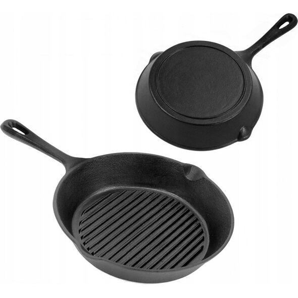 Patelnia Brunbeste PATELNIA GRILLOWA ŻELIWNA 26 cm BRUNBESTE BB-2653