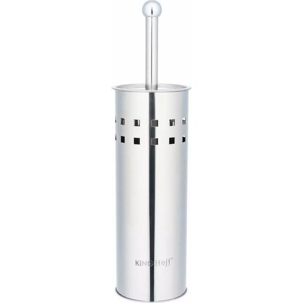 KingHoff SZCZOTKA DO WC Z POJEMNIKIEM ZE STALI NIERDZEWNEJ KINGHOFF KK-3220