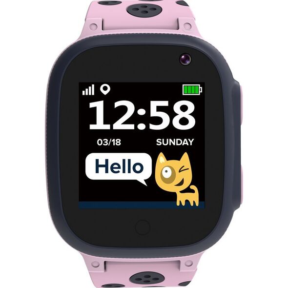 Smartwatch Canyon Sandy KW-34 Czarno-różowy  (CNE-KW34PP)