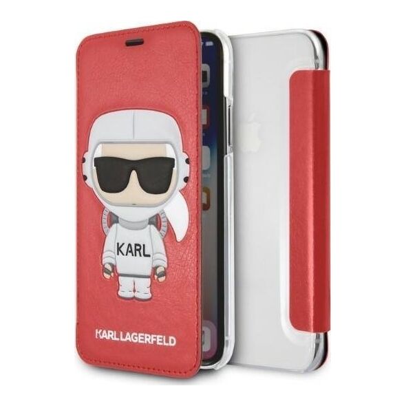 Karl Lagerfeld Etui Karl Lagerfeld KLFLBKPXKSCORE Apple iPhone XS/X bookcase czerwony/red Karl Space Cosmonaut