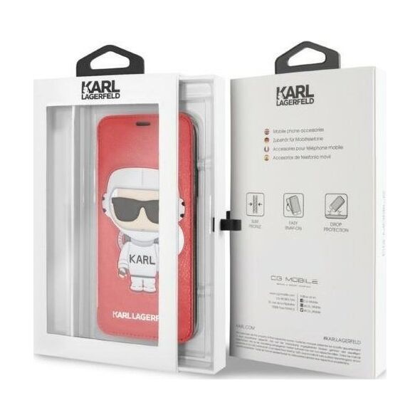 Karl Lagerfeld Etui Karl Lagerfeld KLFLBKPXKSCORE Apple iPhone XS/X bookcase czerwony/red Karl Space Cosmonaut