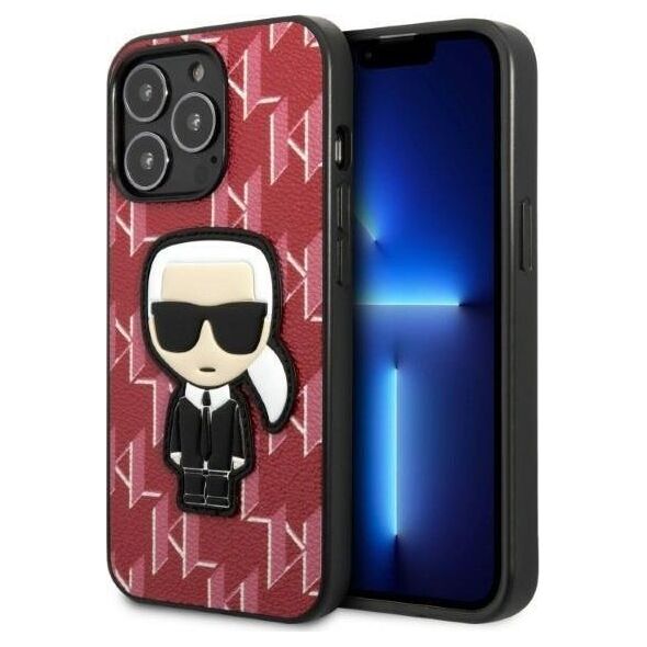 Karl Lagerfeld Etui Karl Lagerfeld KLHCP13LPMNIKPI Apple iPhone 13 Pro hardcase czerwony/red Monogram Ikonik Patch