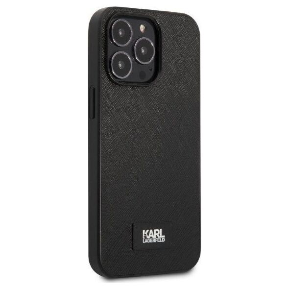 Karl Lagerfeld Etui Karl Lagerfeld KLHCP13LSFMP2K Apple iPhone 13 Pro hardcase czarny/black Saffiano Plaque