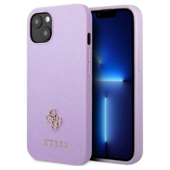 Guess Etui Guess GUHCP13SPS4MU Apple iPhone 13 mini purpurowy/purple hardcase Saffiano 4G Small Metal Logo