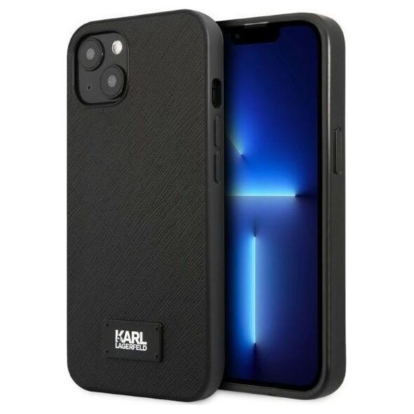 Karl Lagerfeld Etui Karl Lagerfeld KLHCP13SSFMP2K Apple iPhone 13 mini hardcase czarny/black Saffiano Plaque