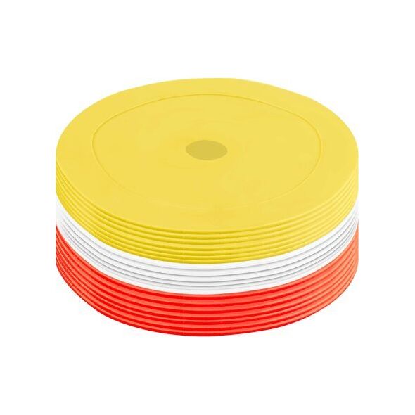 Pure2Improve Pure2Improve Rubber Training Markers Red/White/Yellow