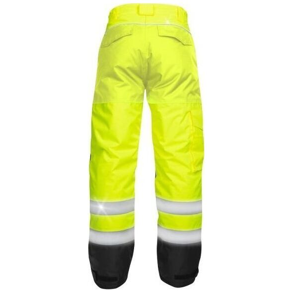 Ardon HOWARD - nieprzemakalne spodnie hi-viz z elementami odblaskowymi, 100 % poliester - Żółty H8940 2XL