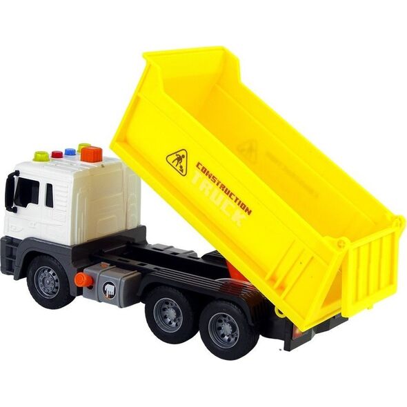 LeanToys Pojazd Budowlany Wywrotka 1:16 Żółta Unoszona Naczepa