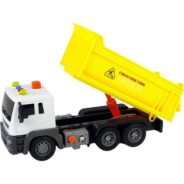 LeanToys Pojazd Budowlany Wywrotka 1:16 Żółta Unoszona Naczepa