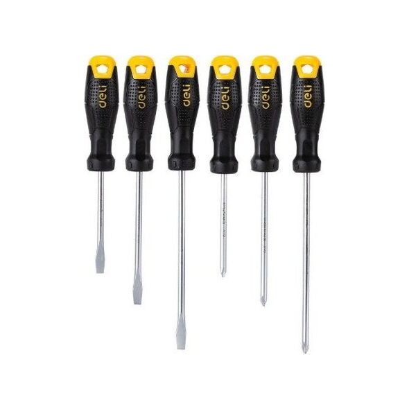 Deli Zestaw wkrętaków Deli Tools EDL620006, z magnesem, 6 sztuk
