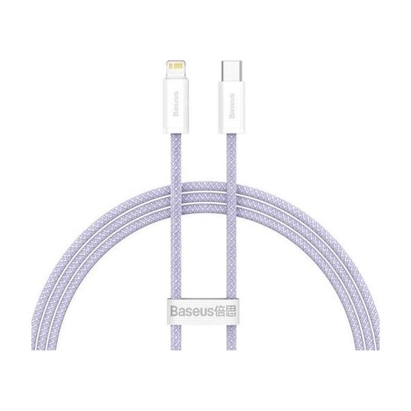 Kabel USB Baseus USB-C - Lightning 1 m Fioletowy (CALD040205)