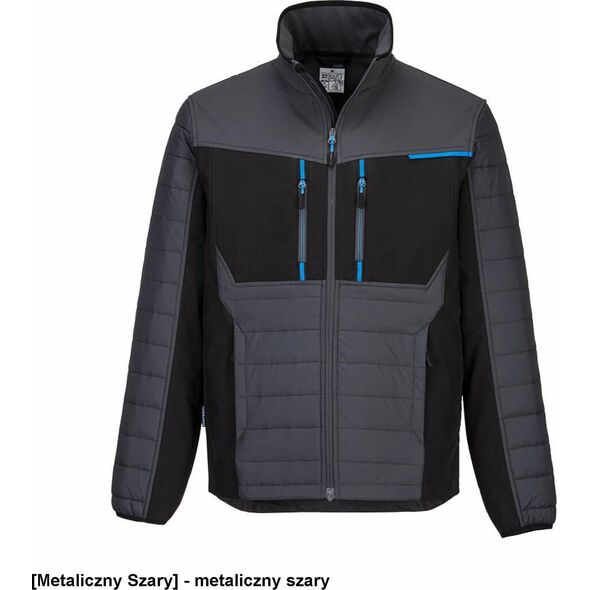 Portwest T752 - Kurtka Hybrydowa Baffle WX3 - metaliczny szary 3XL