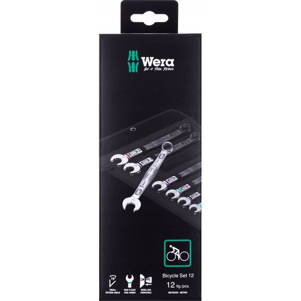 Wera ZESTAW KLUCZY PÅASKO-OCZKOWYCH BICYCLE SET 12SZT.