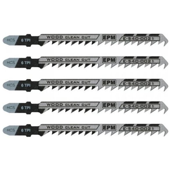 EPM BRZESZCZOT DO WYRZYNARKI 100MM 6TPI DREWNO T101D 5 SZTUK