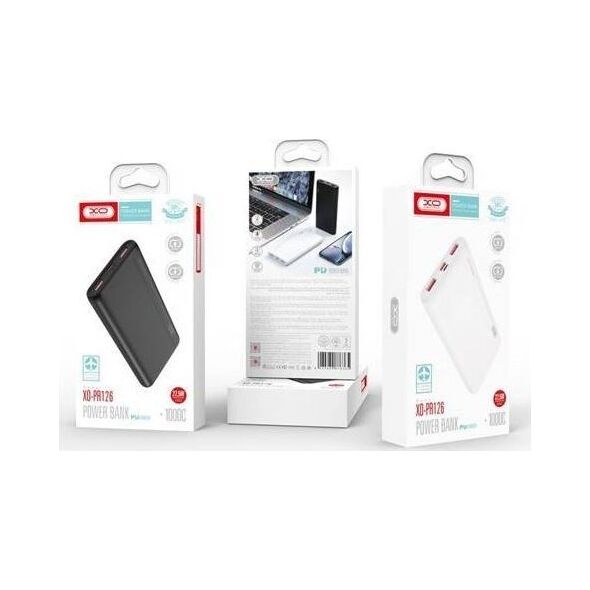 Powerbank XO XO POWERBANK PR126 10000 MAH PD QUICK CHARGE 4.0 CZARNY standard