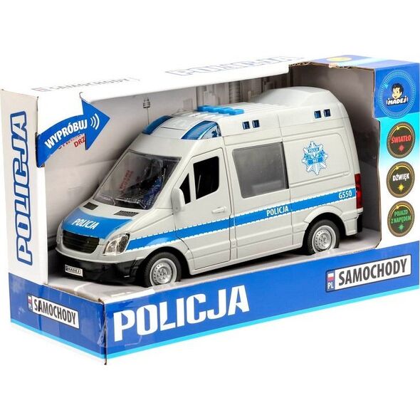 POLICJA RADIOWÓZ WÓZ POLICYJNY POLSKI NAPIS ŚWIATŁO DŹWI