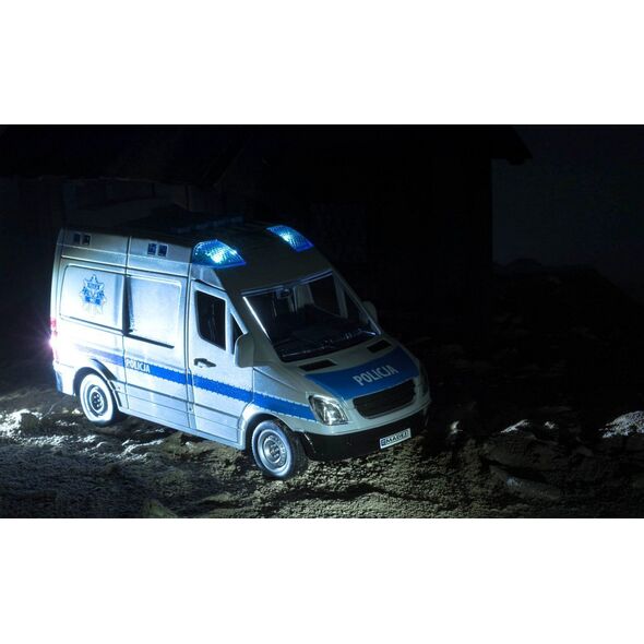 POLICJA RADIOWÓZ WÓZ POLICYJNY POLSKI NAPIS ŚWIATŁO DŹWI