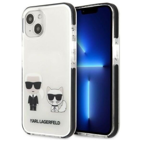 Karl Lagerfeld Etui Karl Lagerfeld KLHCP13STPEKCW Apple iPhone 13 mini hardcase biały/white Karl&Choupette