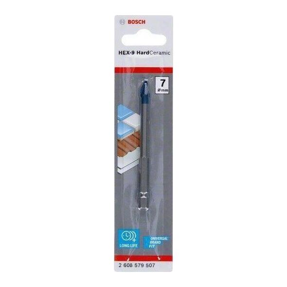 Wiertło Bosch WIERTŁO HEX-9 HARD CERAMIC 7*90MM
