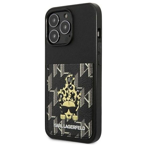 Karl Lagerfeld Karl Lagerfeld KLHCP13LCANCNK iPhone 13 Pro / 13 6,1" hardcase czarny/black Karlimals Cardslot