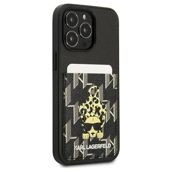 Karl Lagerfeld Karl Lagerfeld KLHCP13LCANCNK iPhone 13 Pro / 13 6,1" hardcase czarny/black Karlimals Cardslot