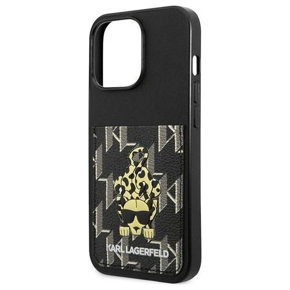 Karl Lagerfeld Karl Lagerfeld KLHCP13LCANCNK iPhone 13 Pro / 13 6,1" hardcase czarny/black Karlimals Cardslot
