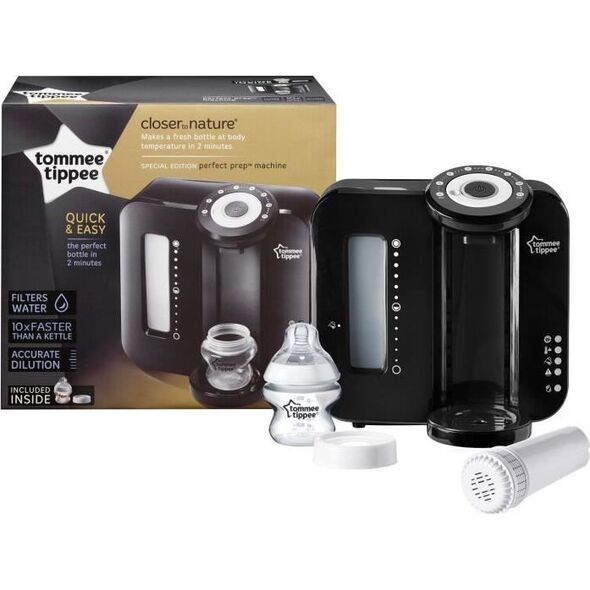 Tommee Tippee TOMMEE TIPPEE Perfect Prep - podgrzewacz do butelek - nowa funkcja hot shot - czarna