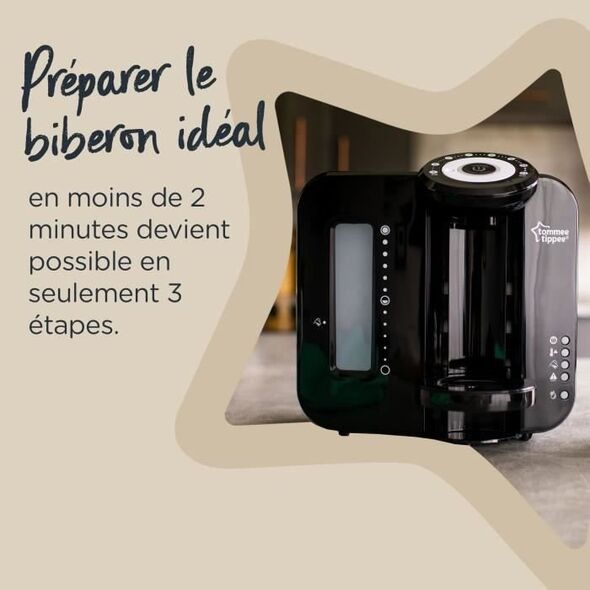 Tommee Tippee TOMMEE TIPPEE Perfect Prep - podgrzewacz do butelek - nowa funkcja hot shot - czarna