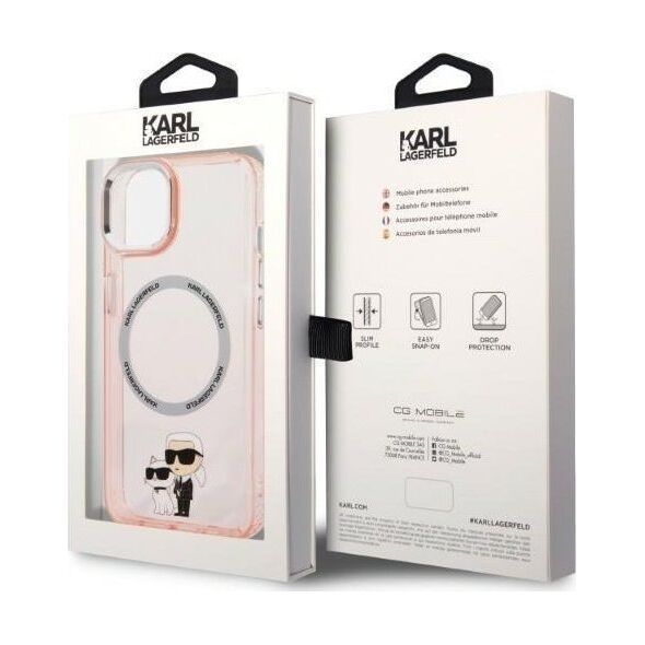 Karl Lagerfeld Karl Lagerfeld IML NFT Karl & Choupette MagSafe - Etui iPhone 14 (różowy)