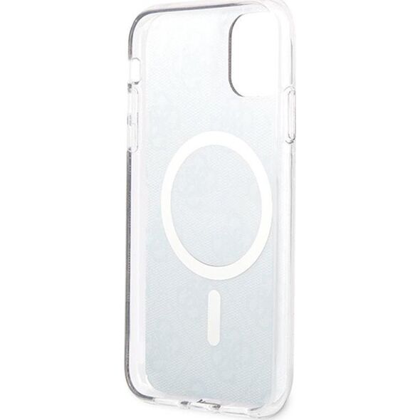 Guess Guess Bundle Pack MagSafe 4G - Zestaw etui + ładowarka MagSafe iPhone 11 (czarny/złoty)
