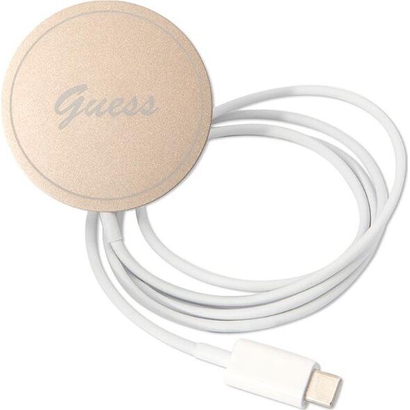 Guess Guess Bundle Pack MagSafe 4G - Zestaw etui + ładowarka MagSafe iPhone 11 (czarny/złoty)