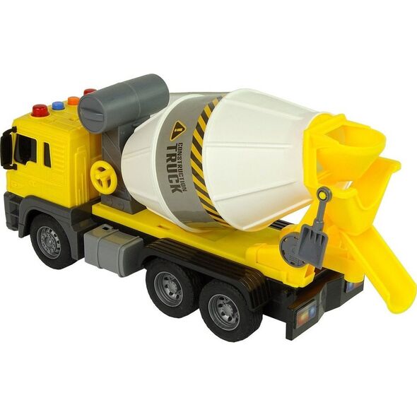 LeanToys Betoniarka Żółta Obrotowa Gruszka Dźwięk Światła 1:16