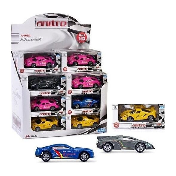 Artyk Auto sportowe Nitro 10 cm 1:43 mix