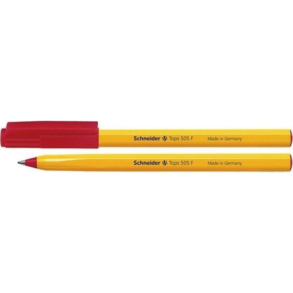 Schneider Długopis Tops 505 F czerwony (50szt)