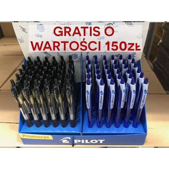 Pilot Długopis PILOT G2 czarny + długopis Rexgrip niebieski gratis
